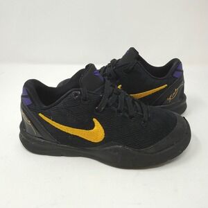 Nike Kobe 8 Lakers Away Mamba Mentality Black Gold Purple Youth 12C FN0267-002